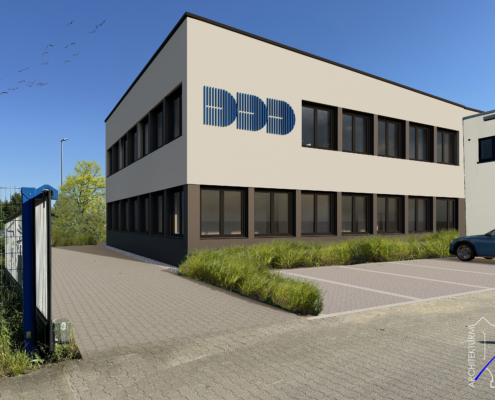 Visualisierung - neues DDD Bürogebäude